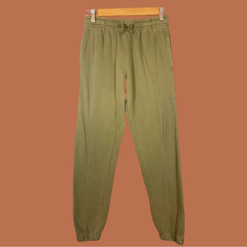 Forever 21 Girls Green Drawstring Joggers Size 9/10
